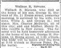 Stevens, Wallace B